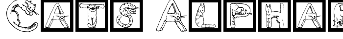 предпросмотр шрифта Cats Alphabet