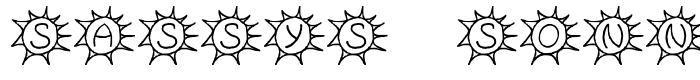 шрифт Sassys Sonne