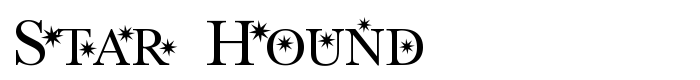 шрифт Star Hound
