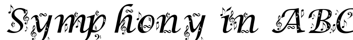 шрифт Symphony in ABC