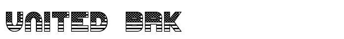 шрифт United BRK