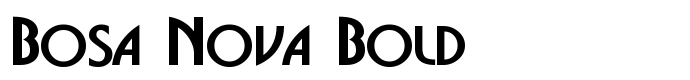 шрифт Bosa Nova Bold