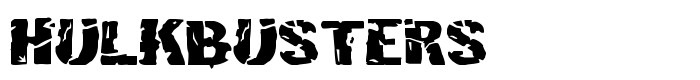 шрифт Hulkbusters