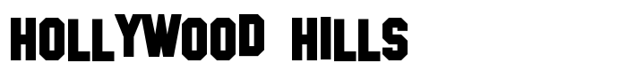 предпросмотр шрифта Hollywood Hills