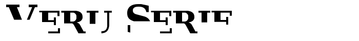 шрифт Veru Serif