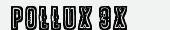 шрифт Pollux 9x
