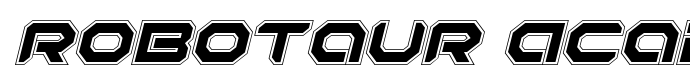 шрифт Robotaur Academy Italic