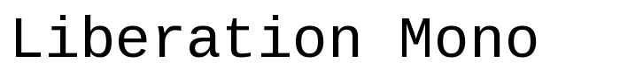шрифт Liberation Mono