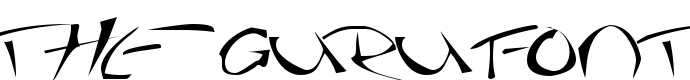 шрифт The Guru Font