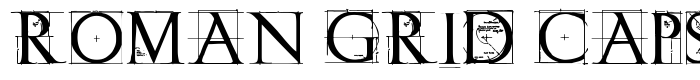 предпросмотр шрифта Roman Grid Caps