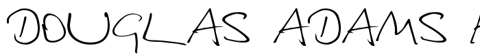 шрифт Douglas Adams Hand