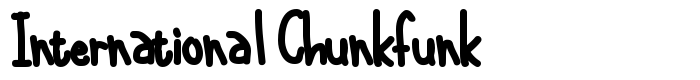 шрифт International Chunkfunk