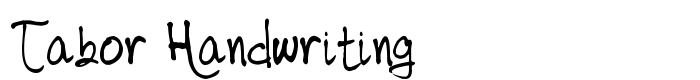 шрифт Tabor Handwriting