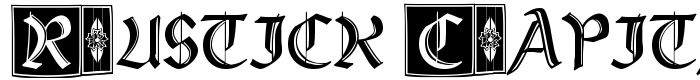 шрифт Rustick Capitals