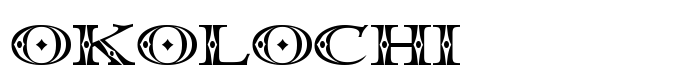 предпросмотр шрифта Okolochi
