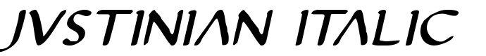 шрифт Justinian Italic