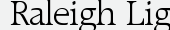 шрифт Raleigh Light