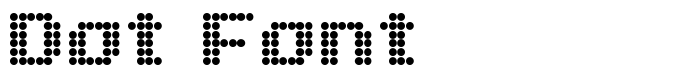 шрифт Dot Font