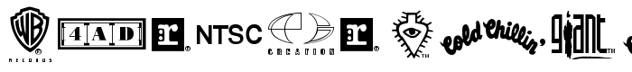 предпросмотр шрифта Warner Logo Font Nine