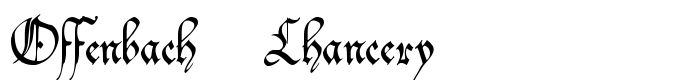 шрифт Offenbach Chancery