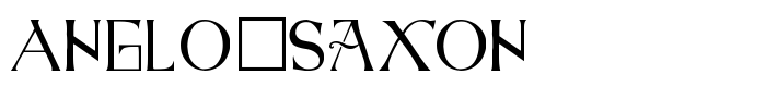 шрифт Anglo-Saxon