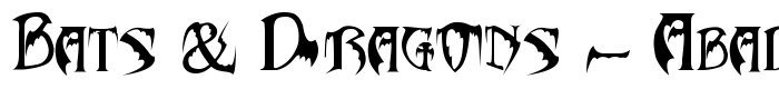 шрифт Bats & Dragons - Abaddon