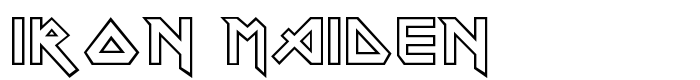 шрифт Iron Maiden