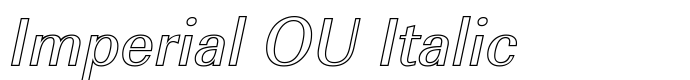 шрифт Imperial OU Italic