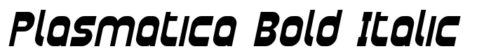 шрифт Plasmatica Bold Italic