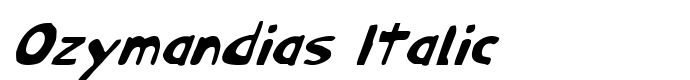шрифт Ozymandias Italic