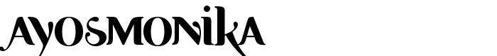 шрифт Ayosmonika