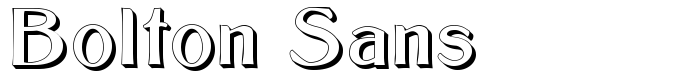 шрифт Bolton Sans