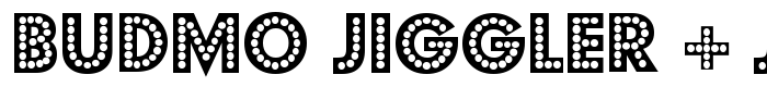 предпросмотр шрифта Budmo Jiggler + Jigglish