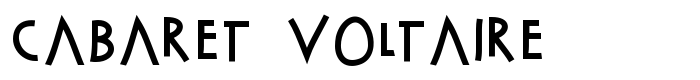 шрифт Cabaret Voltaire