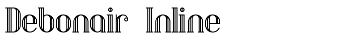 шрифт Debonair Inline
