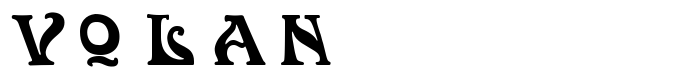 шрифт Volan