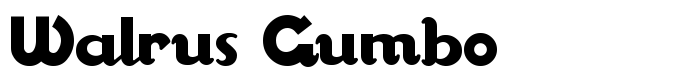 шрифт Walrus Gumbo