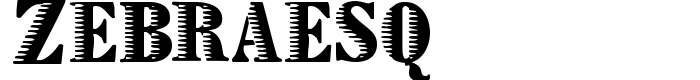 шрифт Zebraesq