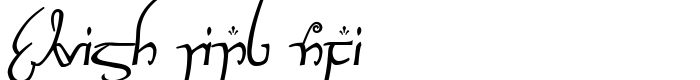 предпросмотр шрифта Elvish Ring NFI