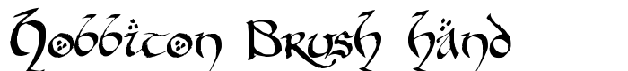 шрифт Hobbiton Brush hand