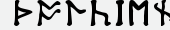 шрифт Tolkien Dwarf Runes