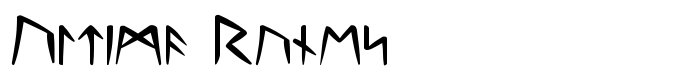 предпросмотр шрифта Ultima Runes