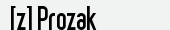 шрифт [z] Prozak