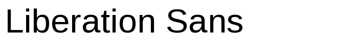 предпросмотр шрифта Liberation Sans