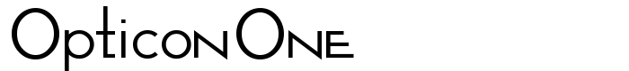 шрифт Opticon One