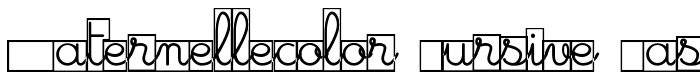 шрифт Maternellecolor Cursive Case