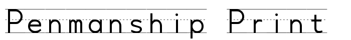шрифт Penmanship Print