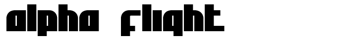 шрифт Alpha Flight
