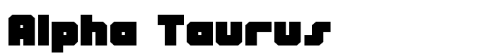 шрифт Alpha Taurus
