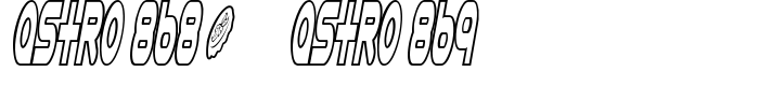 шрифт Astro 868 + Astro 869